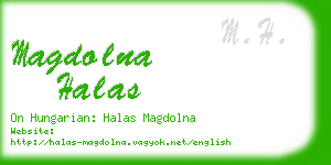 magdolna halas business card